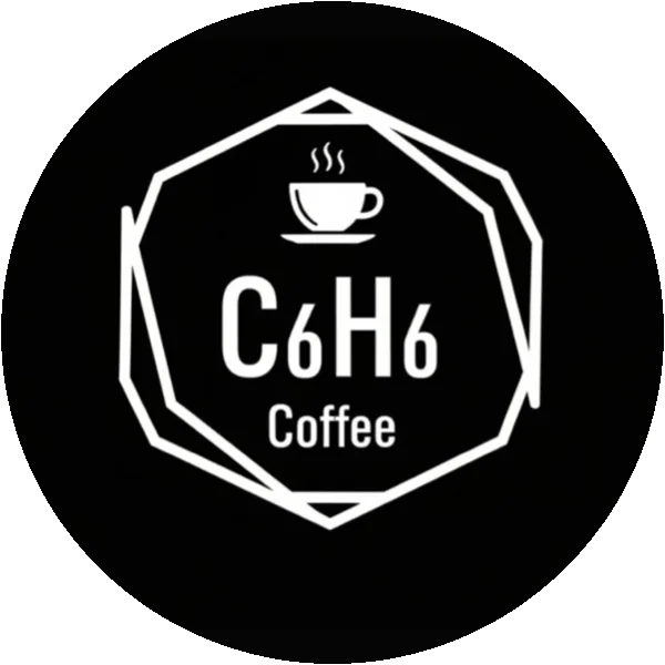 ベンゼンコーヒー（C6H6 Coffee）のロゴ